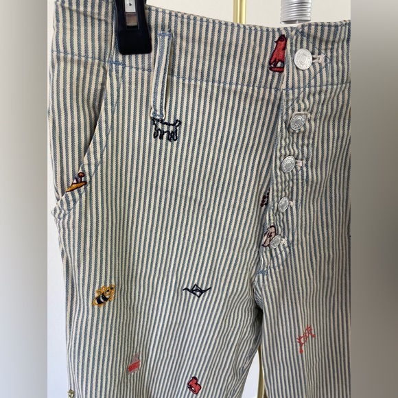 Anthropologie Embroidered Pants - Picture 2 of 5